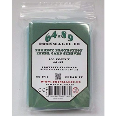 Afbeelding van Docsmagic.de 100 Perfect Protection Inner Card Sleeves Clear 63,5 x 88 Standard Size 64 89