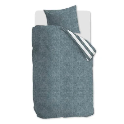 Afbeelding van Snoozing Jason Dekbedovertrek Eenpersoons 140x200/220 cm Blue