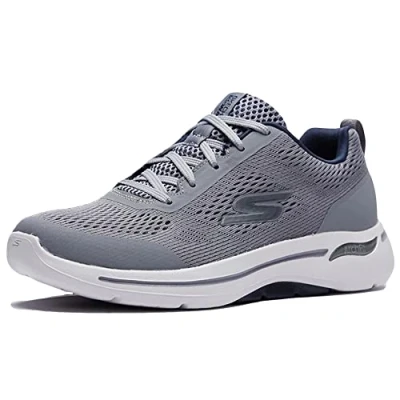 Afbeelding van Skechers Gowalk Arch Fit idyllische sneaker voor heren, Grijs/marine, 47 EU