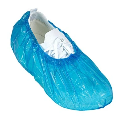 Afbeelding van SF 100 stuks waterdichte wegwerpschoenovertrekken van hoogwaardig polyethyleen Blauw