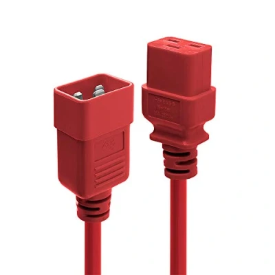 Afbeelding van Lindy 30124 2m C19 stekker C20 Rood electriciteitssnoer