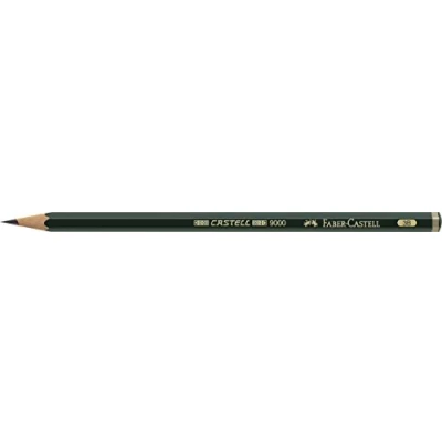 Afbeelding van Faber Castell B 9000 3B Blister met 1 grafietstift 9000,