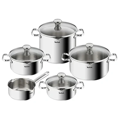 Afbeelding van Tefal Duetto Pannenset 5 delig met deksels Inductie