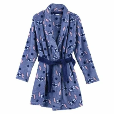 Afbeelding van Kinderkamerjas Stitch Blauw Maat 5 Jaar