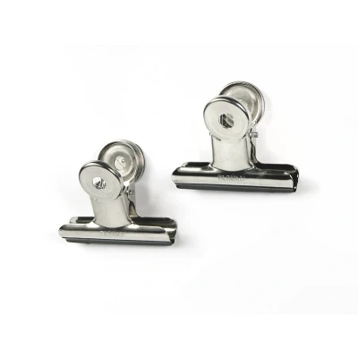 Afbeelding van Trendform Magneet Graffa Set Van 2 Magneetklem XL Extra Sterk Zilver 5x4,8x3,3cm Nice thingZ