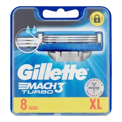 Afbeelding van Gillette MACH3 Turbo messen voor heren, 8 stuks