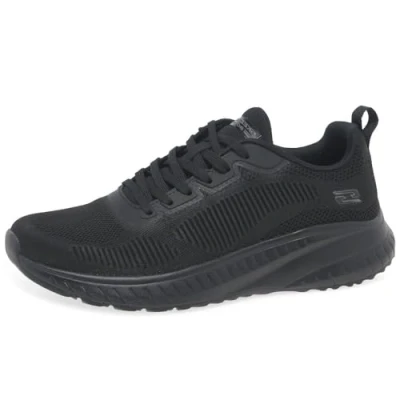 Afbeelding van Skechers Bobs Squad Chaos Prism Bold Sportschoenen voor heren, Zwarte Engineered Knit Trim, 45 EU