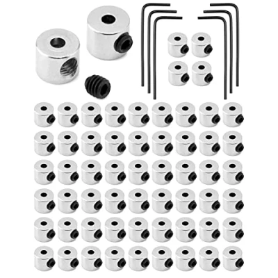Afbeelding van QWORK 60 Pcs Pin Keeper Terug Revers Sluitingen met Sleutel voor Sieraden Broche Naam Tags (6mm x 5mm)