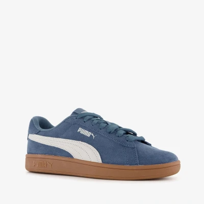 Afbeelding van Puma Smash 3.0 Unisex Sneakers laag, Maat: 36, Dark indigo/gray echo/gum Veloursleer