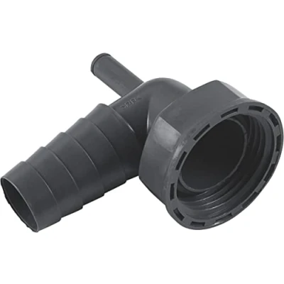 Afbeelding van Cornat Rezyklat slangaansluiting 90 aftak 1 inch Ø 21 mm 23 gemaakt van gerecyclede kunststoffen Made in Germany kwaliteit/hoekmachineaansluiting / TEC356393R