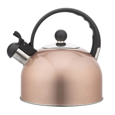 Afbeelding van Altom Design Hot Drop fluitketel RVS hoogglans Rosé Goud 2.5 Liter ook geschikt voor inductie