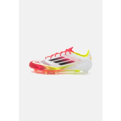 Afbeelding van adidas Performance F50 Elite FIRM Ground Voetbalschoenen met kunststof noppen, Heren, Maat: 39 1/3, Footwear white/core black/solar yellow