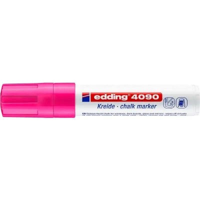Afbeelding van edding 4090 kalk marker / window neon roze 1ST 4 15 mm 4090069