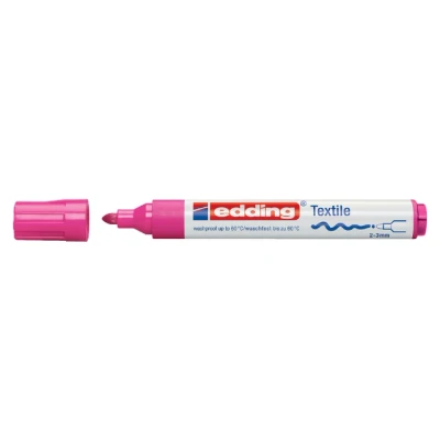 Afbeelding van edding 4500 textielmarker roze 1ST 2 3 mm / 4 4500009