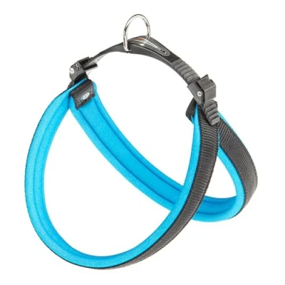 Afbeelding van Ferplast Hondentuigje Agila Nylon/pu Zwart/blauw 50 58 Cm