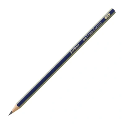 Afbeelding van 12x Potlood Faber Castell Goldfaber 2H