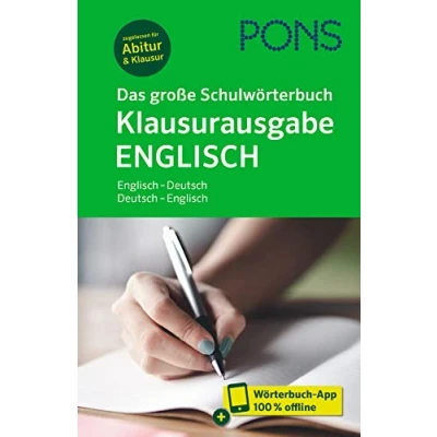 Afbeelding van PONS Das große Schulwörterbuch Klausurausgabe Englisch: Englisch Deutsch / mit Wörterbuch App