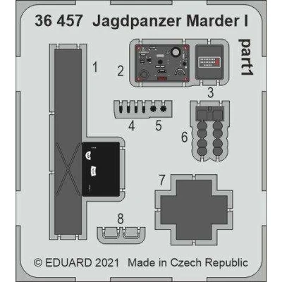 Afbeelding van 1:35 Eduard 36457 Accessoires for Jagdpanzer Marder I Tamiya Photo etch