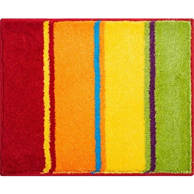 Afbeelding van Grund Badmat, Ultrazacht en absorberend, Antislip, 5 jaar garantie, SUMMERTIME, WC sjabloon o.A. 50x60 cm, Veelkleurig