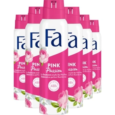 Afbeelding van 6x Fa Deodorant Spray Pink Passion 150 ml