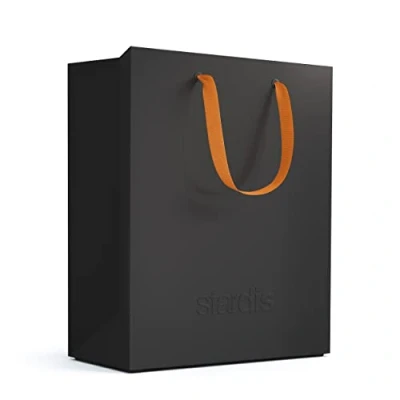 Afbeelding van stardis binbox Design prullenbak, rechthoekig, stijlvolle prullenbak met handgrepen voor kantoor, kunststof, vuilnisemmer, afvalbak, zwart