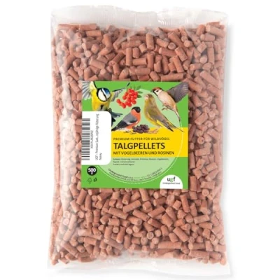 Afbeelding van UGF Premium Vetkorrels met meelwormen 500g, lijsterbessen en rozijnen, vogelvoer voor wilde vogels het hele jaar door, talkkorrels