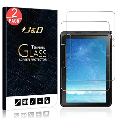 Afbeelding van J&amp;D Compatibel voor Samsung Galaxy Tab Active Pro Screenprotector, 2 Pack Gehard Glas Niet Volledige Dekking Clear Ballistisch Schermbeschermer Screen Protector
