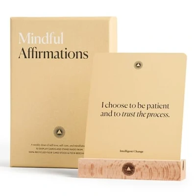Afbeelding van Intelligent Change Mindful Affirmatiekaarten (Deck van 52) Wekelijkse positieve bevestigingen voor zelfrespect en stressverlichting mantra&#039;s meditatietools zelfzorggeschenk