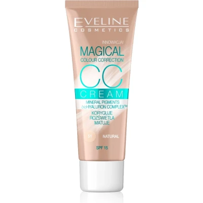 Afbeelding van Eveline CosmeticsÂ CC Cream Magical Colour Correction Natural 30ml.