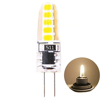 Afbeelding van G4 LED lamp, 2 W, warm wit, 3000 K, vervanging voor 20 W halogeenlampen, AC 220 V, 360 stralingshoek, spaarlamp, niet dimbaar, per stuk verpakt