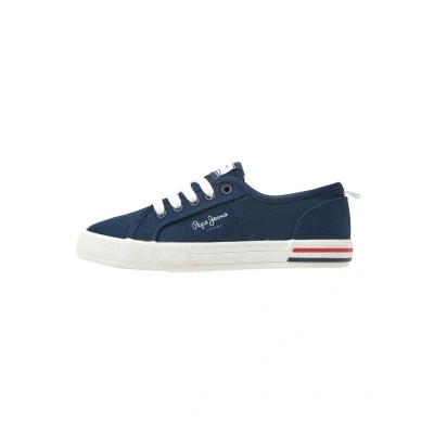 Afbeelding van Pepe Jeans Brady Basic B Sneakers laag voor kinderen, Maat: 32, Navy Katoen
