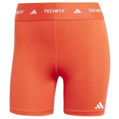 Afbeelding van adidas Performance Techfit Short Legging, Dames, Maat: XLx5&quot;, Bright red