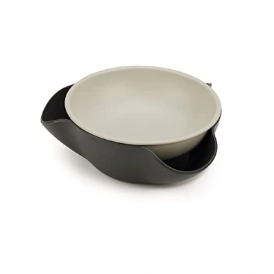 Afbeelding van Schaal Joseph Double Dish 2 in 1 Met Afvalbakje Grijs