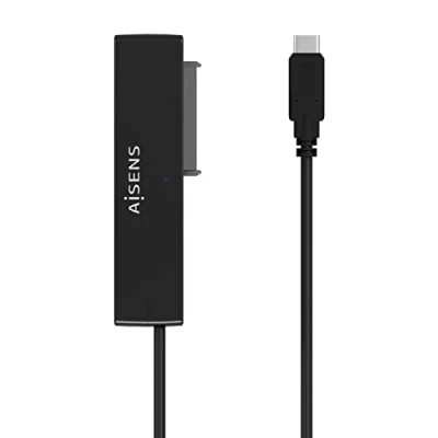 Afbeelding van AISENS ASE 35C02B adapter voor 2,5 inch / 3,5 SATA naar USB C 3.1 GEN1, zwart