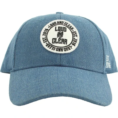Afbeelding van LOUD AND CLEAR Pet Heren Denim Jeans Blauw Trucker Cap Zomer Festival