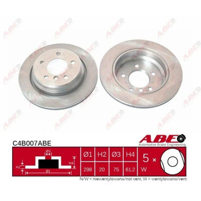 Afbeelding van ABE Remschijven C4B007ABE
