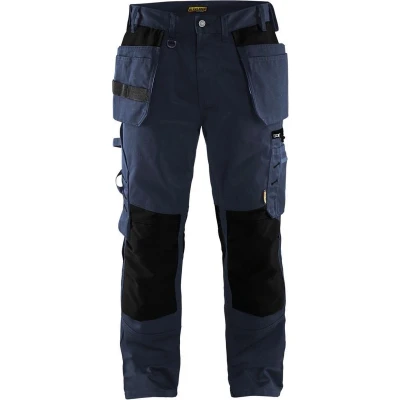 Afbeelding van Blaklader 1555 Werkbroek met spijkerzakken Donkerblauw/Zwart maat C44