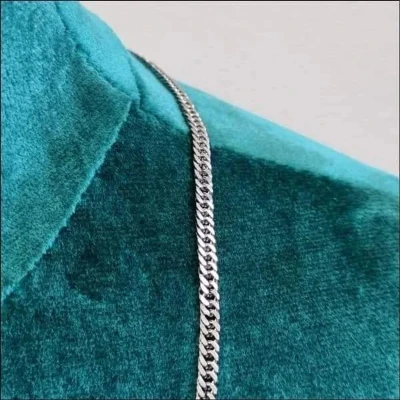 Afbeelding van Gourmetketting 55cm 4.3mm staal zilverkleurig heren dames