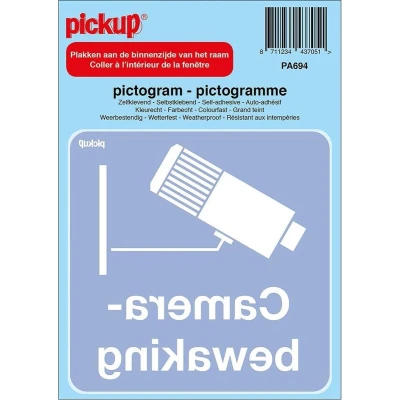 Afbeelding van Pickup Pictogram Achter Glas 10x10cm Camerabewaking