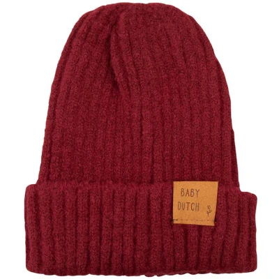 Afbeelding van Baby Dutch Beanie Bordeaux Kindermuts 6 maanden tot 4 jaar