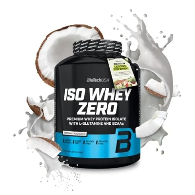 Afbeelding van BioTechUSA Iso Whey ZERO Gluten, Sugar FREE Lactose Reduced Premium Protein Isolate, 2.27 kg, Kokosnoot