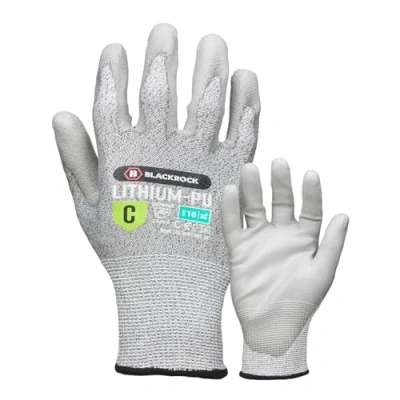 Afbeelding van Blackrock Lithium PU snijf. handschoenen niveau C, werk heren/dames, veilige handschoen, houtsnijhandschoen, snijd., lemmetbestendig, werkhandschoenen, lagerhandschoenen, grip maten 7/S
