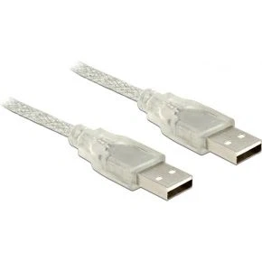 Afbeelding van Delock kabel USB 2.0 Type A male &gt; 0,5 m transpara