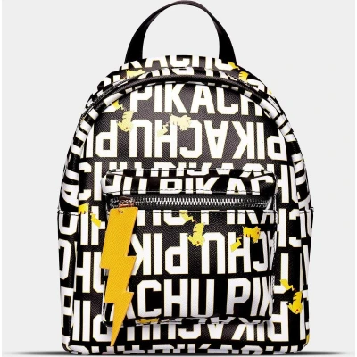 Afbeelding van Pokemon Pikachu Lettering Mini Backpack Zwart