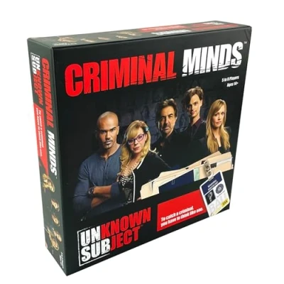 Afbeelding van PlayMonster Criminal Minds Unknown Subject Unsub Fast Paced Social Deduction Game Speel als personages uit The Hit Show Leeftijd 14+ 5 8 spelers, veelkleurig