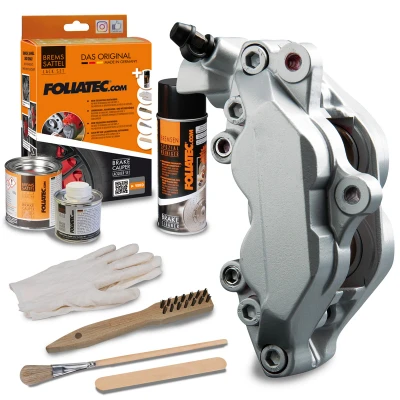 Afbeelding van Foliatec Remklauwlakset stratos zilver metallic 3 Componenten