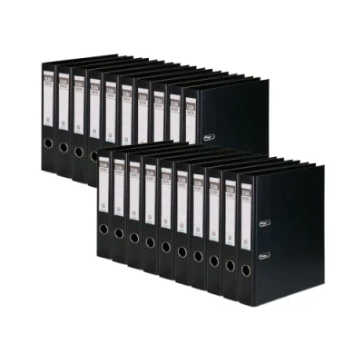 Afbeelding van Elba Ordner A4, van kunststof, rado plast, 5 cm smal, zwart, 20 stuks