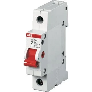 Afbeelding van Abb lastscheider hoofdschakelaar 1 polig 125a 230v ip20 tuimelaar rood schroef 2cde281001r0125