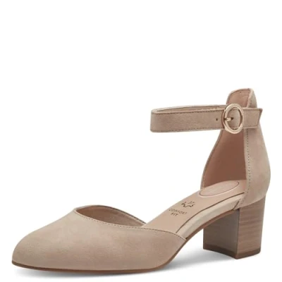 Afbeelding van Tamaris Comfort Klassieke pumps, Dames, Maat: 42, Beige Leer