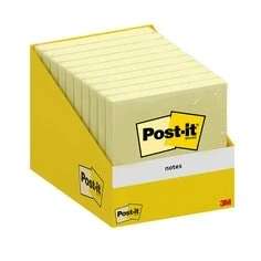Afbeelding van Memoblok 3M Post it 6820 76x76mm Notes Canary Yellow